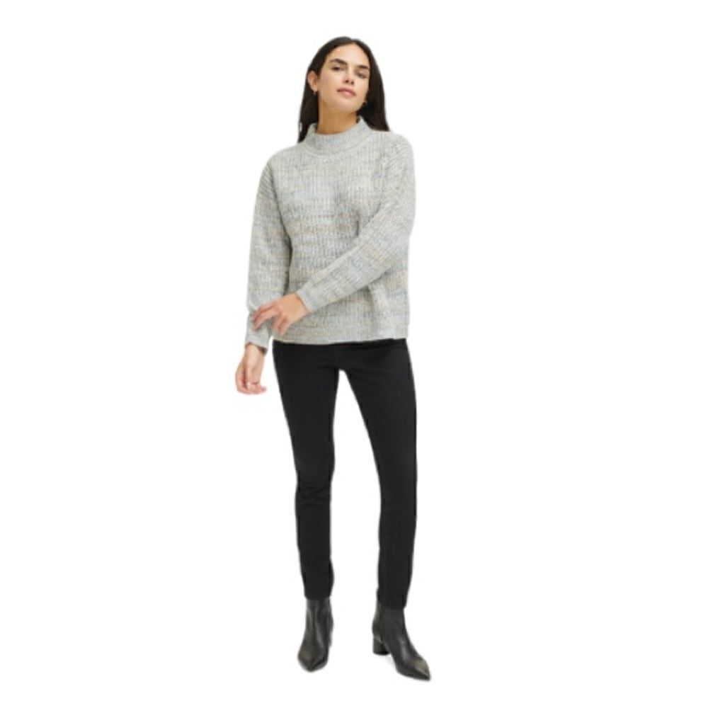 Calvin Klein Knit Mock-Neck Pullover Granite Multicolor Sweater ~NWT~